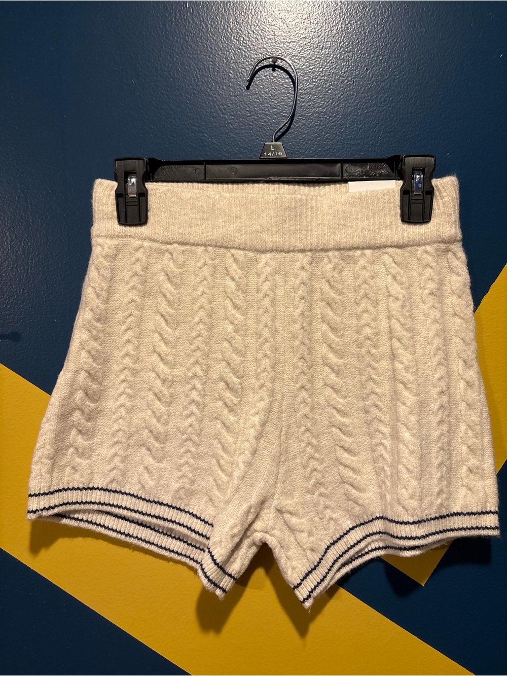 Victoria's Secret Pink Cream Sweater Shorts NWT